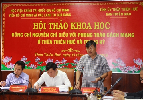“Đồng chí Nguyễn Chí Diểu với phong trào cách mạng ở Thừa Thiên Huế và Trung kỳ”