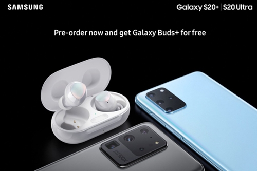 Samsung tặng Galaxy Buds+ miễn phí khi đặt hàng trước Galaxy S20+ và S20 Ultra
