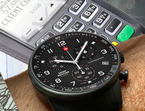 Đồng hồ đeo tay tích hợp thanh toán không chạm dùng chíp Infineon