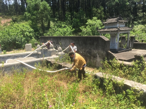 TP Huế đặt 6 bể nước lớn phòng chữa cháy rừng