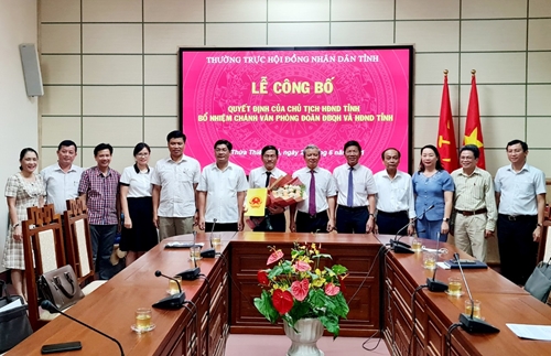 Ông Nguyễn Tấn Trọng được bổ nhiệm chức vụ Chánh Văn phòng Đoàn ĐBQH và HĐND tỉnh