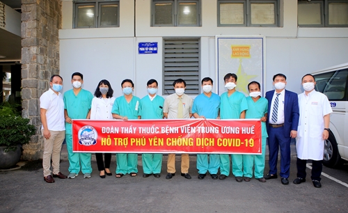 Bệnh viện Trung ương Huế hỗ trợ Phú Yên chống dịch COVID-19