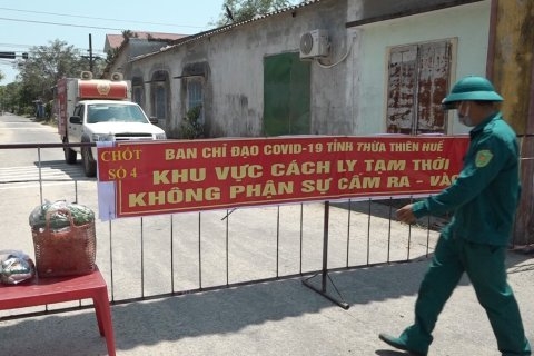 Thực hiện giãn cách xã hội đối với xã Lộc Thủy, Phú Lộc