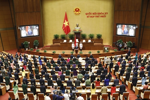 Ngày 21 7, biểu quyết thông qua nghị quyết bầu các chức danh của Ủy ban Thường vụ Quốc hội