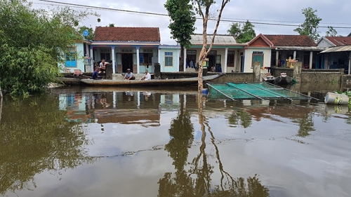 Đảm bảo an toàn cho 65 hộ dân ở Khu tái định cư Tân Bình bị ngập