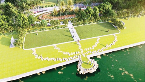Building a public space - creating a highlight on the banks of the Huong River