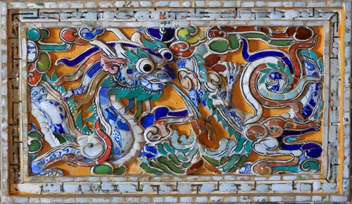 Mosaic decorative art in Emperor Khai Dinh s Mausoleum