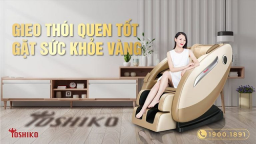 Ghế massage toàn thân Toshiko - Chất lượng Nhật giá Việt, ưu đãi khủng