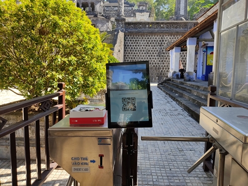 QR code scanning systems installed at relic sites