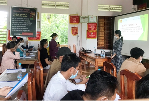 Skill training for community tourism labor in Phong Dien district