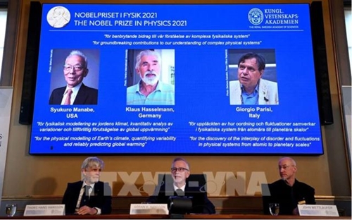 Giải Nobel Vật lý lần đầu tiên được trao cho các nhà khoa học khí hậu
