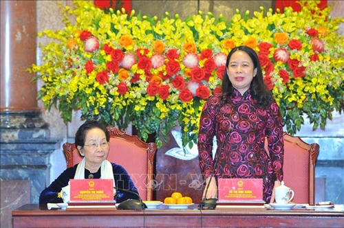 Phó Chủ tịch nước Võ Thị Ánh Xuân gặp mặt Đoàn đại biểu dự Đại hội VI Hội Khuyến học Việt Nam