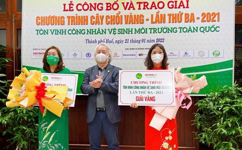 Trao giải Cây chổi vàng tôn vinh công nhân vệ sinh môi trường