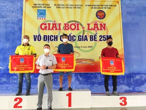 Đà Nẵng, Quân đội giành vị trí Nhất toàn đoàn giải bơi - lặn vô địch quốc gia bể 25m