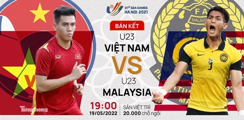Tương quan trận Bán kết U23 Việt Nam - U23 Malaysia