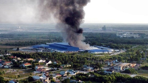 Cháy lớn ở Công ty SCAVI Huế