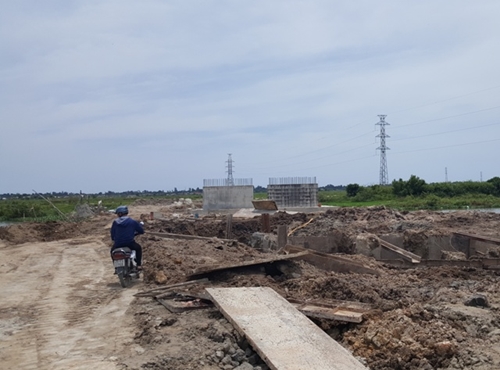 Dự án đường Phong Điền - Điền Lộc Nguy cơ chậm tiến độ do thiếu đất san lấp
