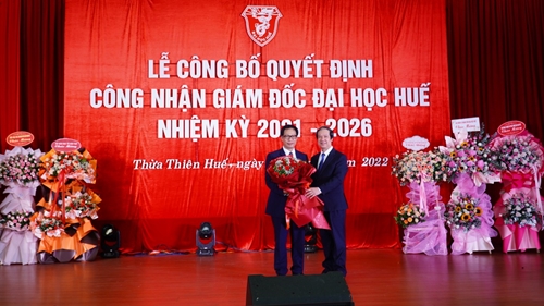 PGS TS Lê Anh Phương được bổ nhiệm giữ chức Giám đốc Đại học Huế