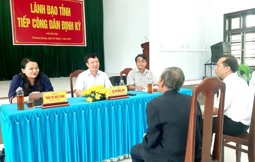 Bí thư Tỉnh ủy tiếp công dân định kỳ tại huyện Nam Đông