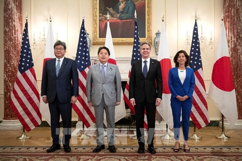 Mỹ - Nhật khởi động đối thoại kinh tế, hợp tác về chất bán dẫn