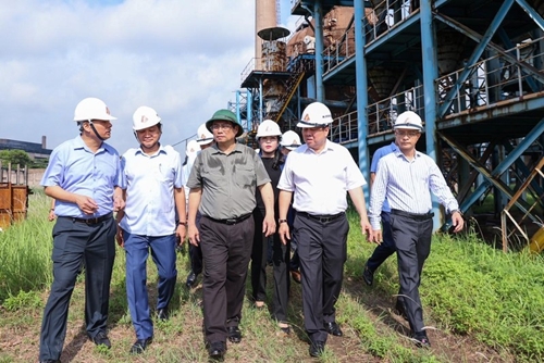 Thủ tướng khảo sát Dự án mở rộng giai đoạn 2 Nhà máy Gang thép Thái Nguyên