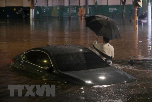 Người dân Hàn Quốc tiếp tục hứng chịu trận mưa lớn kỷ lục