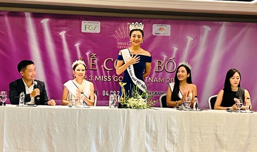 Press conference to announce Top 3 Miss Golf Vietnam