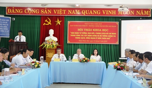 Vận dụng tư tưởng, đạo đức, phong cách Hồ Chí Minh trong công tác xây dựng Đảng