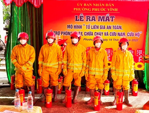 Ra mắt mô hình “Tổ liên gia an toàn, hỗ trợ phòng cháy, chữa cháy và cứu nạn, cứu hộ”