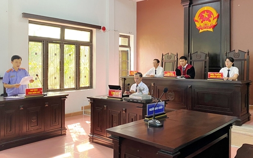 Tòa án Nhân dân huyện Phú Lộc lần đầu tổ chức xét xử trực tuyến