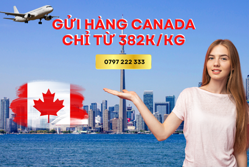 Dịch vụ gửi hàng đi Canada giá rẻ chỉ từ 300k 1kg