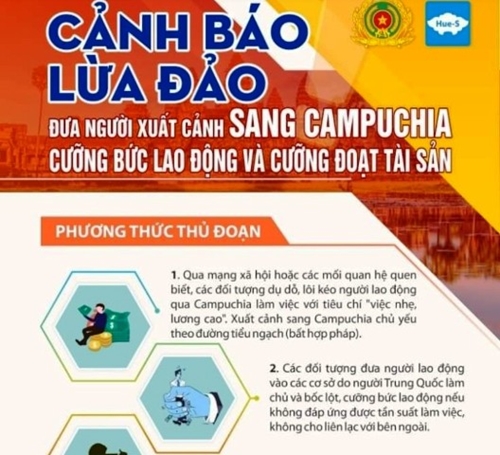 Cảnh báo chiêu thức lừa đảo đưa sang Campuchia cưỡng bức lao động