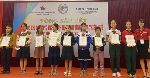 22 thí sinh vào vòng chung kết Cuộc thi “Olympic Tiếng Anh học sinh tỉnh Thừa Thiên Huế”