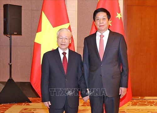Tổng Bí thư Nguyễn Phú Trọng hội kiến Chủ tịch Quốc hội, Chủ tịch Chính hiệp Trung Quốc