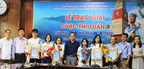 Trần Thị Ngọc Huyền đoạt giải nhất tuần thứ ba cuộc thi tìm hiểu về biển đảo, đầm phá