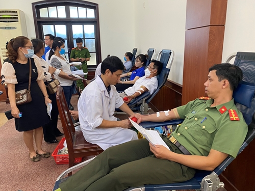 Hương Trà Thu 211 đơn vị máu tại Ngày hội hiến máu nhân đạo đợt 5