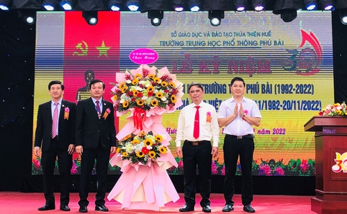 Xây dựng Trường THPT Phú Bài thành trường điểm của tỉnh và quốc gia