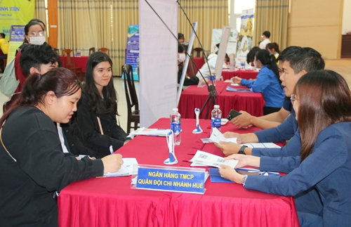 Hơn 800 chỉ tiêu việc làm, thực tập sinh cho sinh viên kinh tế Huế