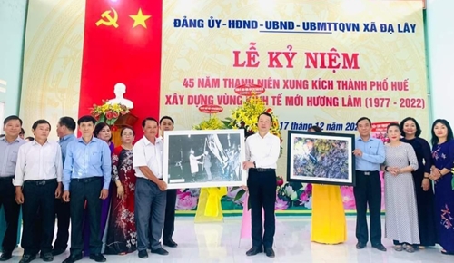 Kỷ niệm 45 năm xung kích xây dựng vùng kinh tế mới Hương Lâm