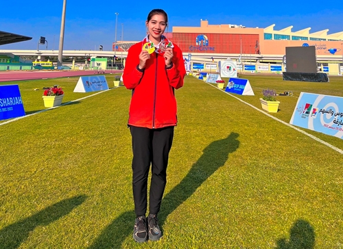 Vận động viên Nguyễn Thị Thanh Nhi giành Huy chương Vàng môn bắn cung