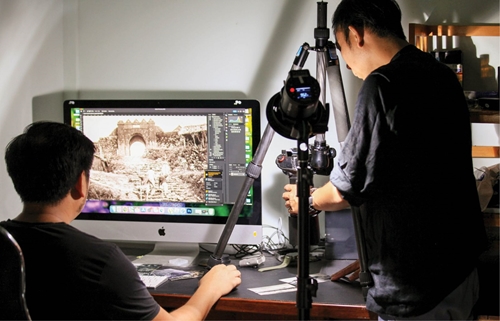 Phong, Trung, and passion for digitizing photos of heritage