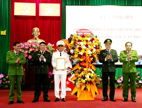 Thượng tá Hồ Xuân Phương giữ chức vụ Phó Giám đốc Công an tỉnh Thừa Thiên Huế