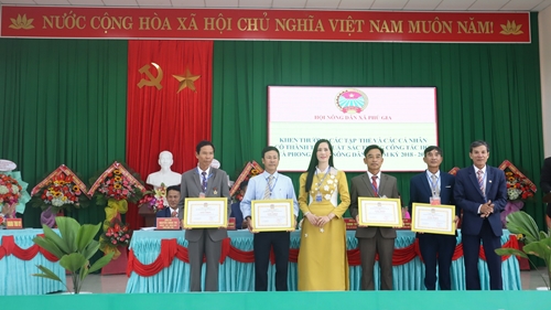 1 438 lượt hội viên nông dân xã Phú Gia đạt danh hiệu hộ sản xuất kinh doanh giỏi